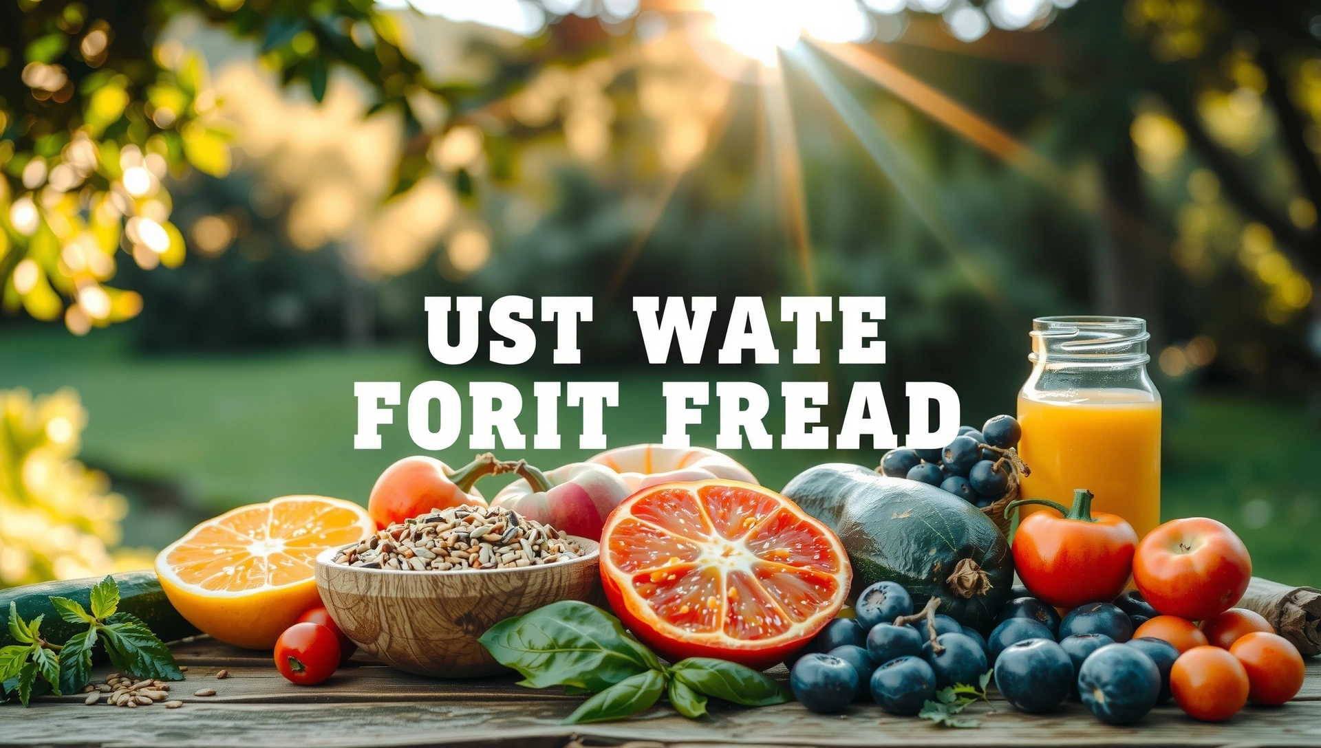 Świeże, zdrowe jedzenie na tle spokojnej, naturalnej sceny